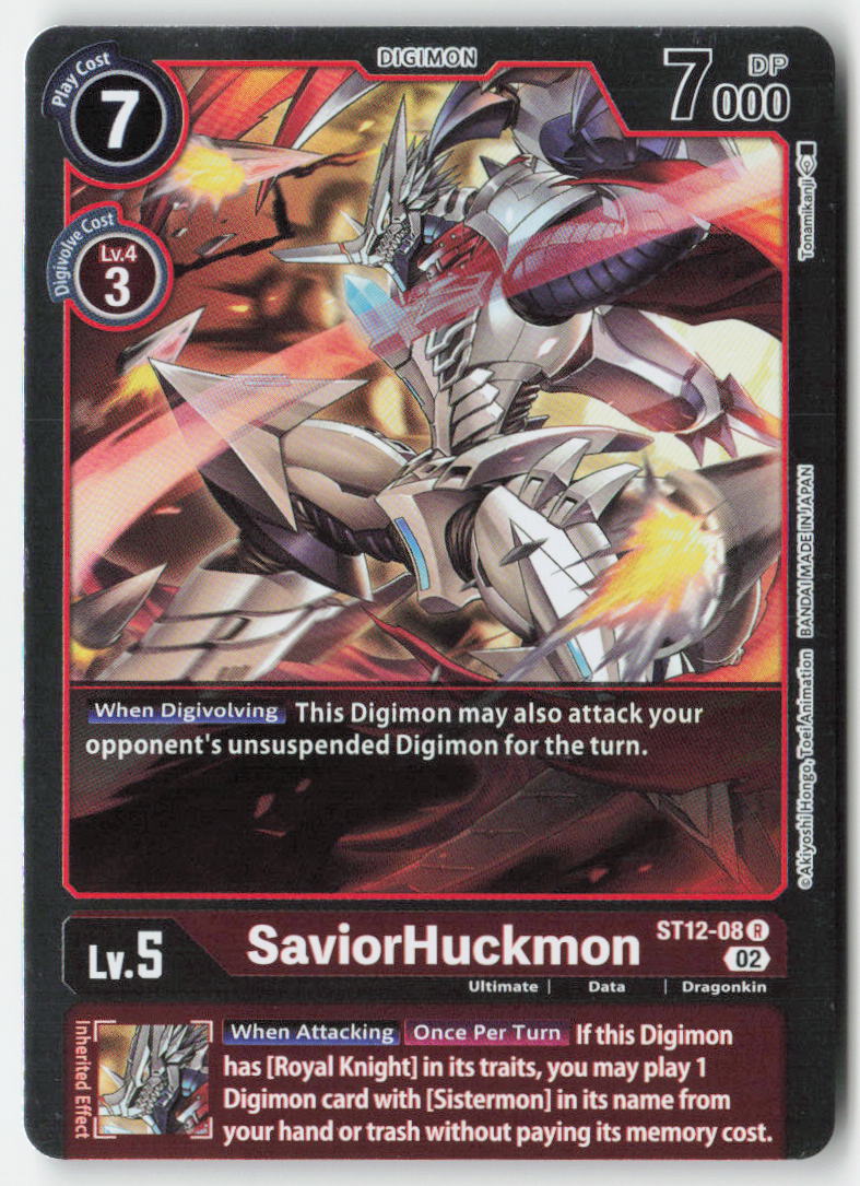 SaviorHuckmon ST12-08 Foil Rare Near Mint