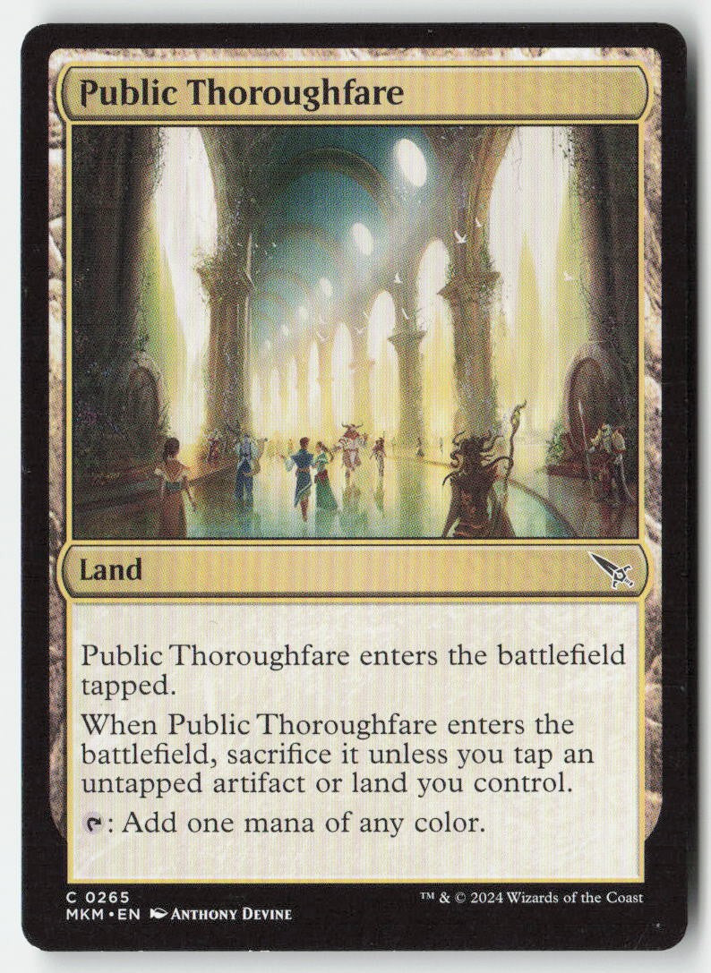 Public Thoroughfare MKM 265 Common Moderately Played, Front