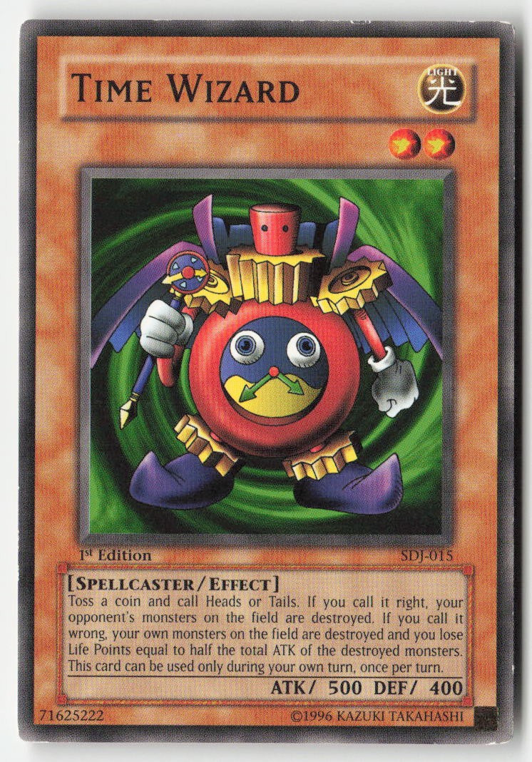 Time Wizard SDJ-015 1st Edition Common Moderately Played, Front
