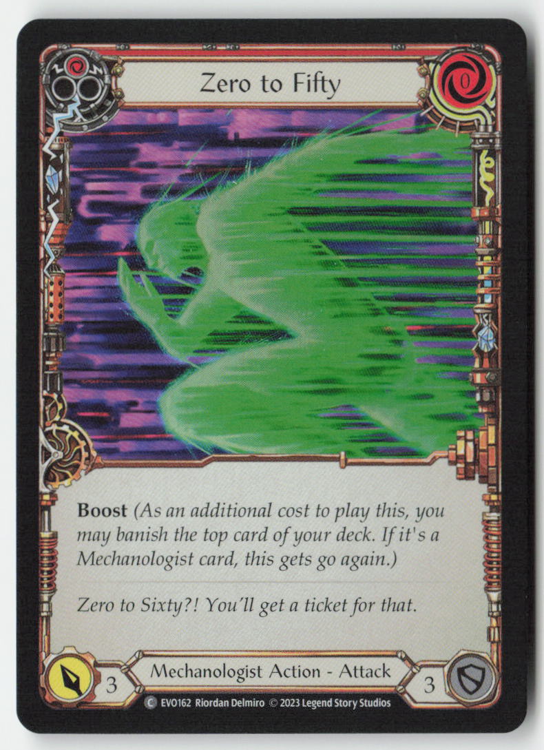 Zero to Fifty (Red) #EVO162 - Bright Lights - Flesh and Blood - Common - Near Mint