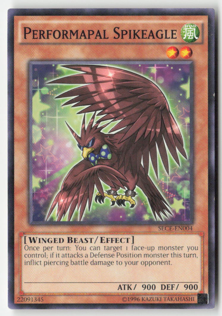 Performapal Spikeagle SECE-EN004 Unlimited Common Moderately Played