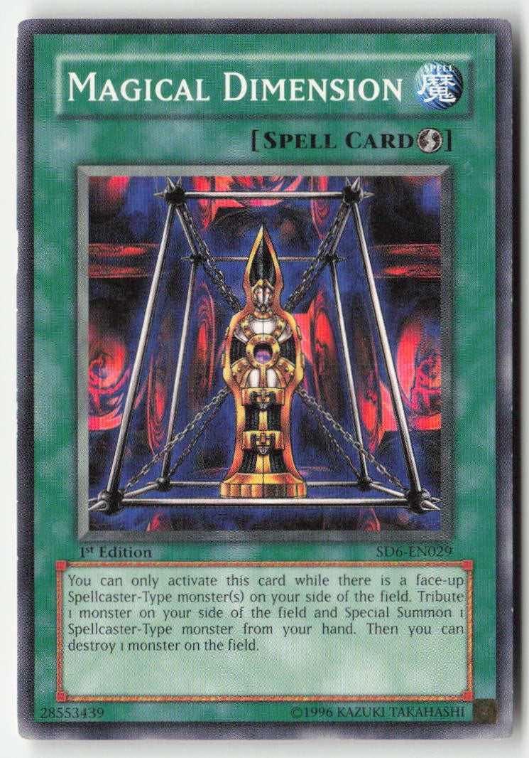 Magical Dimension SD6-EN029 1st Edition Common Moderately Played
