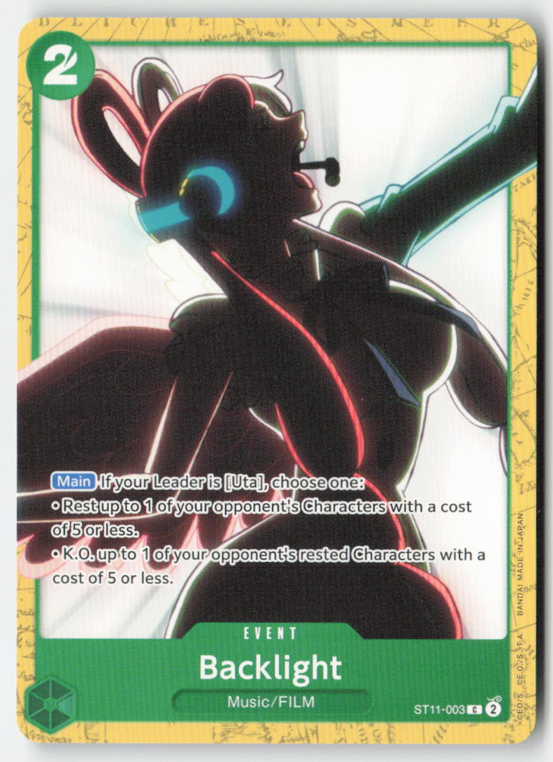 Backlight (ST-16 Reprint) ST11-003 Normal Common Lightly Played, Front