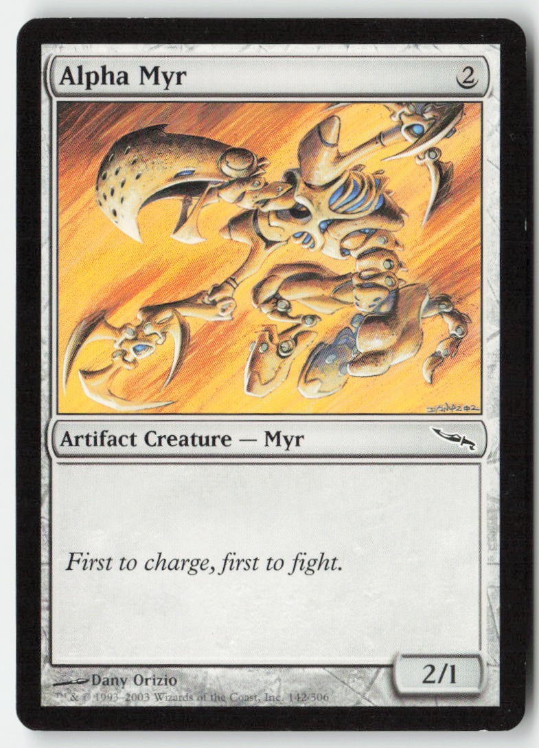 Alpha Myr MRD 142 Common Moderately Played