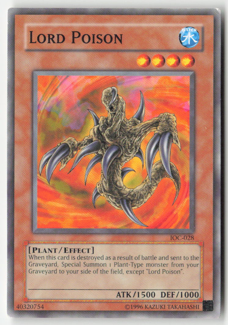 Lord Poison IOC-028 Unlimited Common Moderately Played, Front
