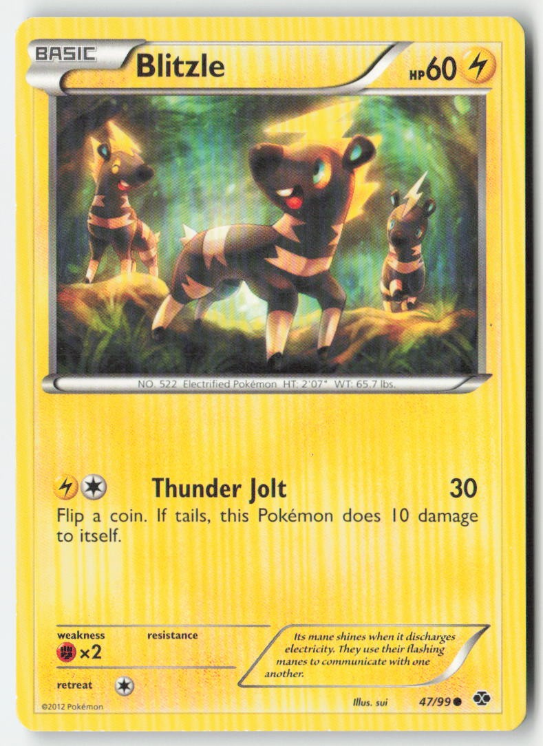 Blitzle 47/99 Regular Next Destinies Moderately Played, Front
