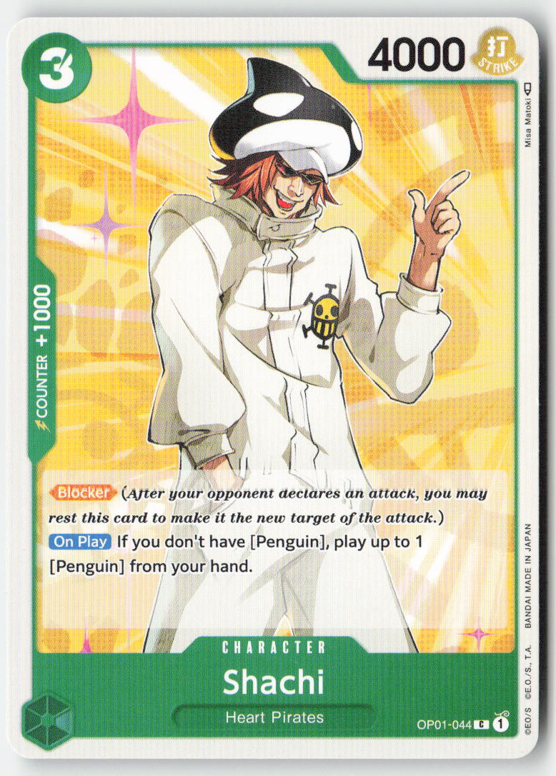 Shachi OP01-044 Normal Common Lightly Played