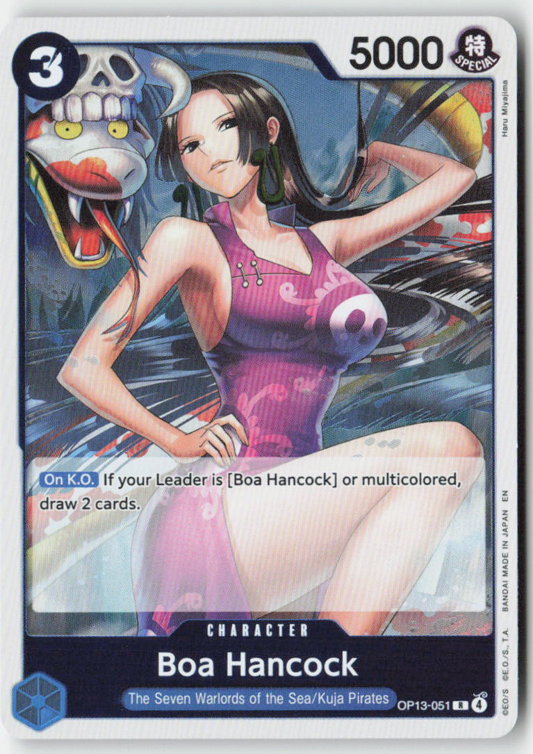 Boa Hancock OP13-051 Foil Rare Lightly Played