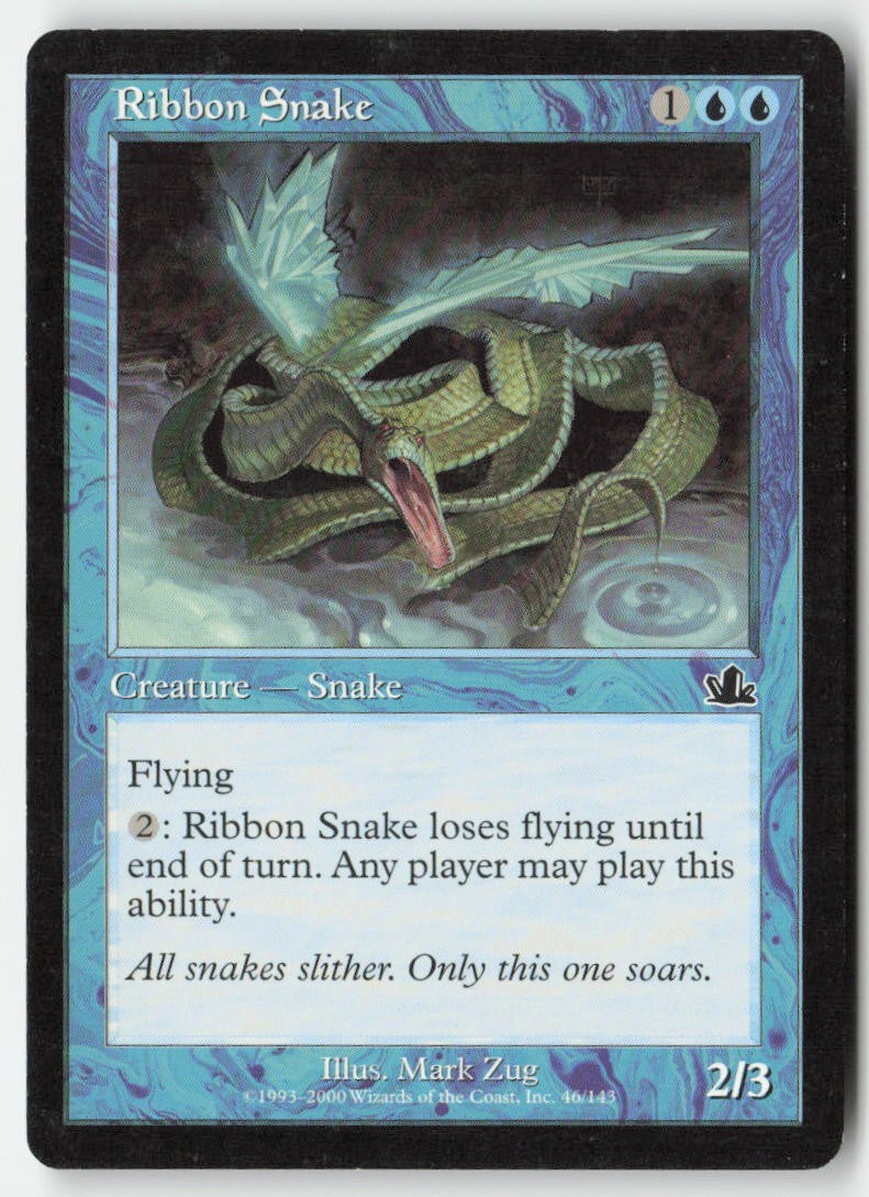 Ribbon Snake PCY 46 Common Moderately Played
