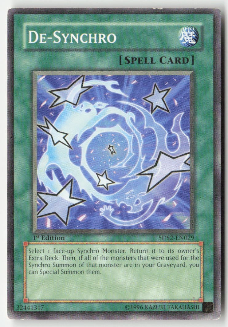 De-Synchro 5DS2-EN029 1st Edition Common Moderately Played