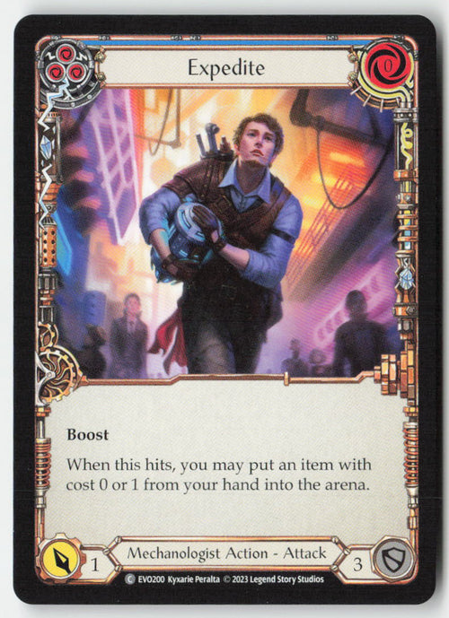 Expedite (Blue) #EVO200 - Bright Lights - Flesh and Blood - Common - Near Mint