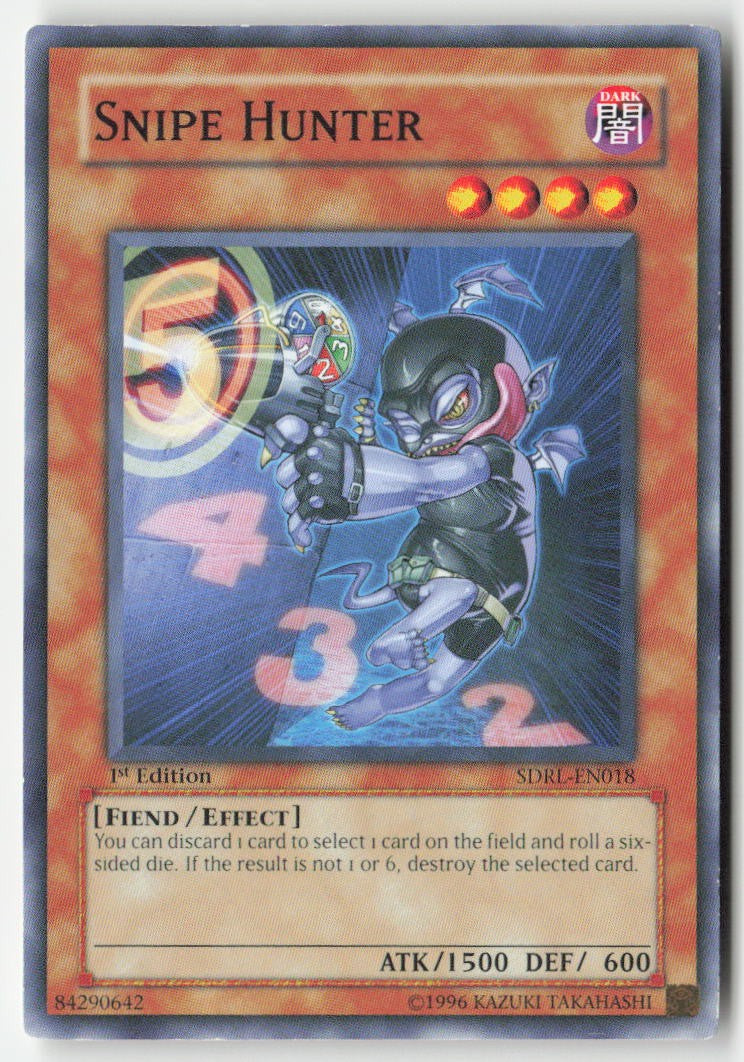 Snipe Hunter SDRL-EN018 1st Edition Common Moderately Played, Front