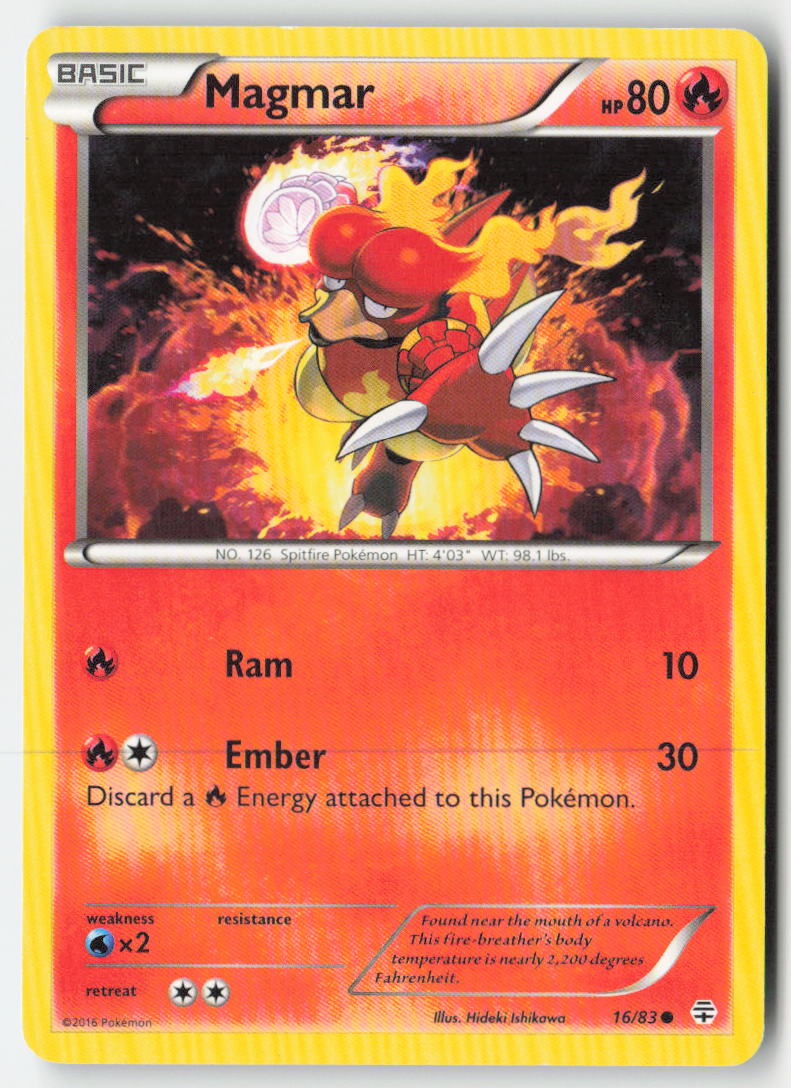 Magmar 16/83 Regular Generations Moderately Played