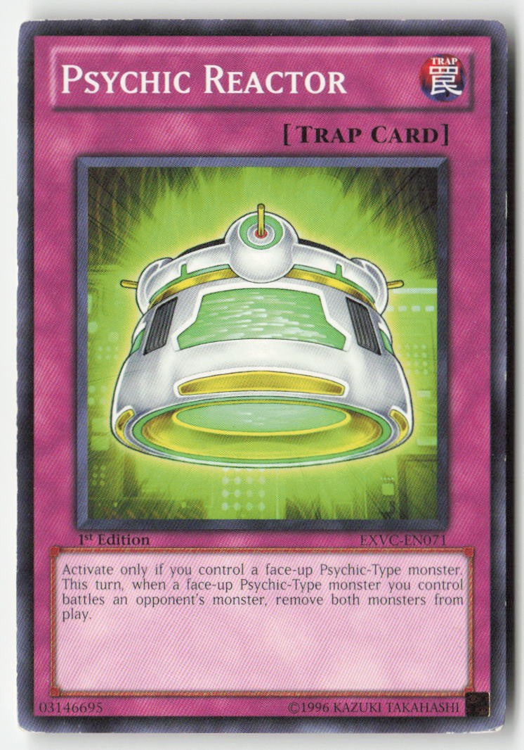 Psychic Reactor EXVC-EN071 1st Edition Common Moderately Played