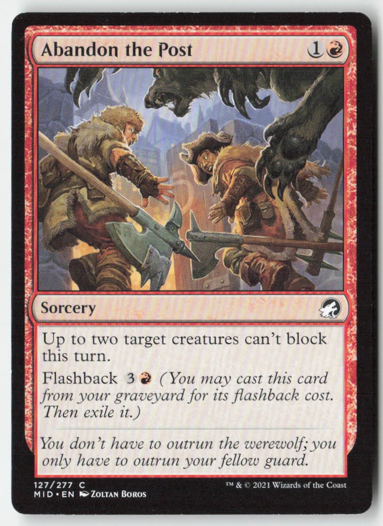 Abandon the Post MID 127 Common Moderately Played