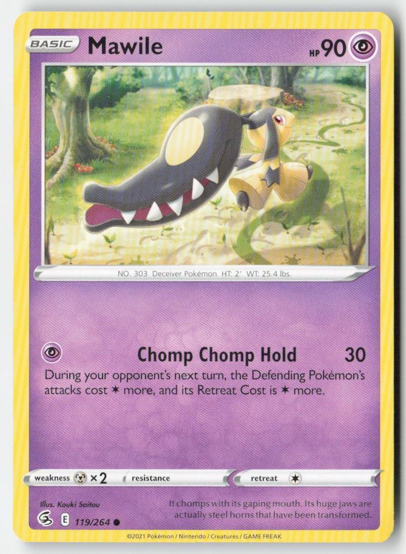Mawile 119/264 Regular Fusion Strike Moderately Played