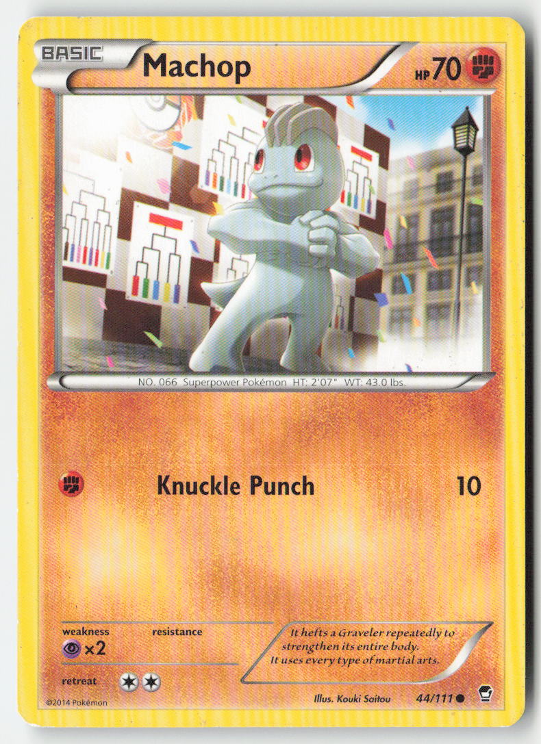 Machop 44/111 Regular Furious Fists Moderately Played