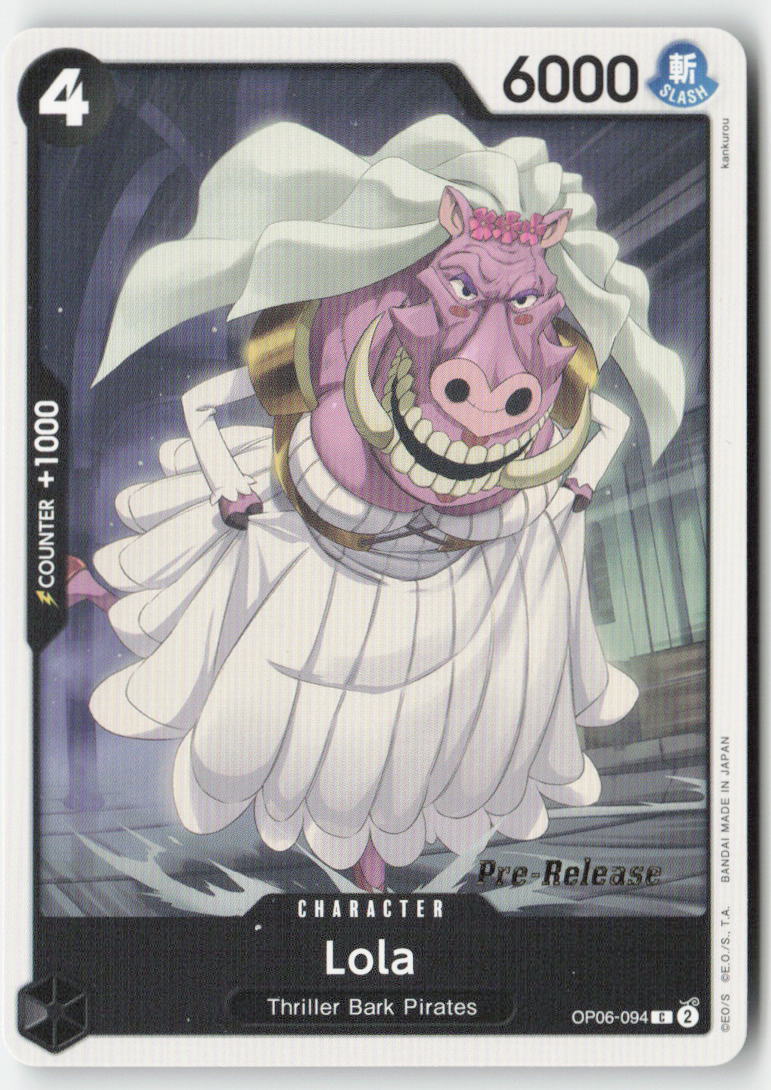 Lola (Pre-Release) OP06-094 Normal Common Lightly Played, Front
