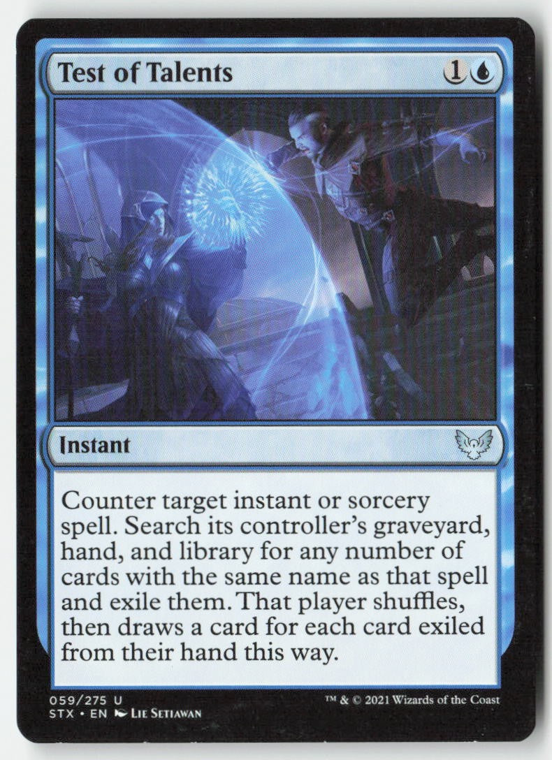 Test of Talents STX 59 Uncommon Moderately Played