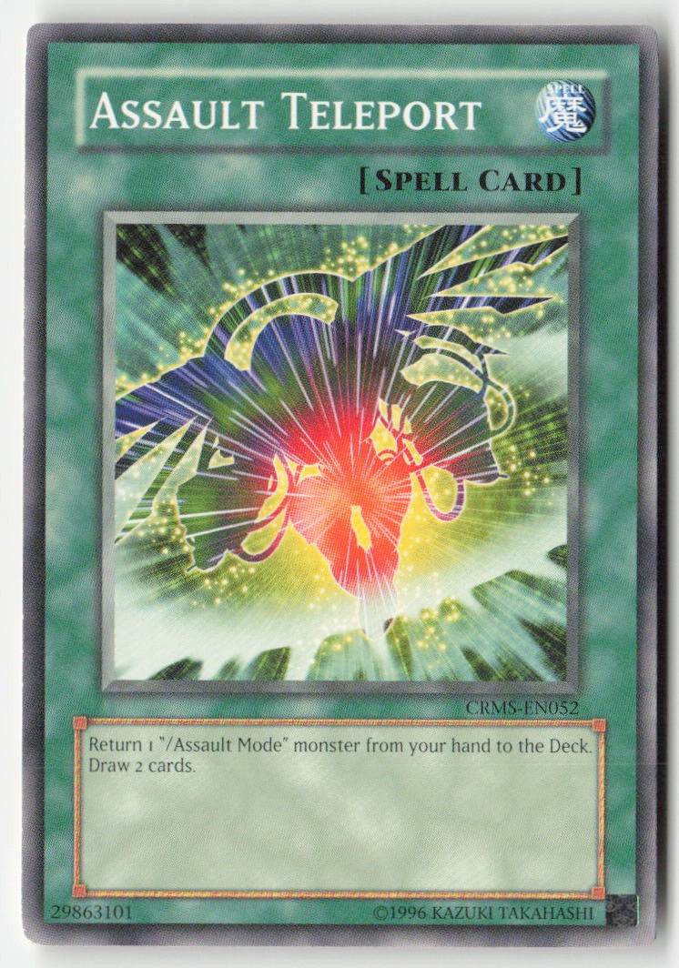 Assault Teleport CRMS-EN052 Unlimited Common Moderately Played