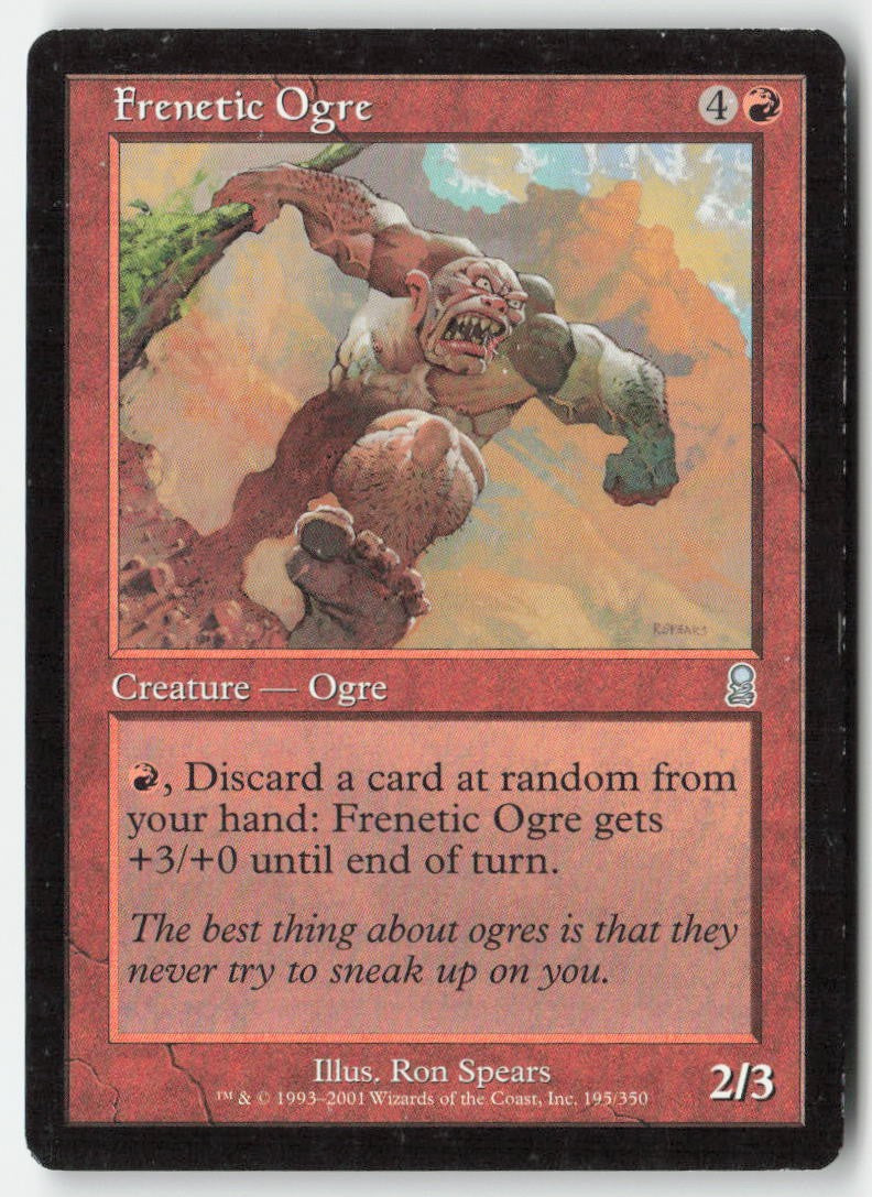 Frenetic Ogre ODY 195 Uncommon Moderately Played, Front