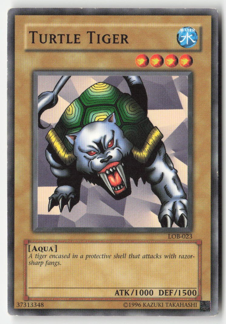 Turtle Tiger LOB-023 Unlimited Common Moderately Played, Front