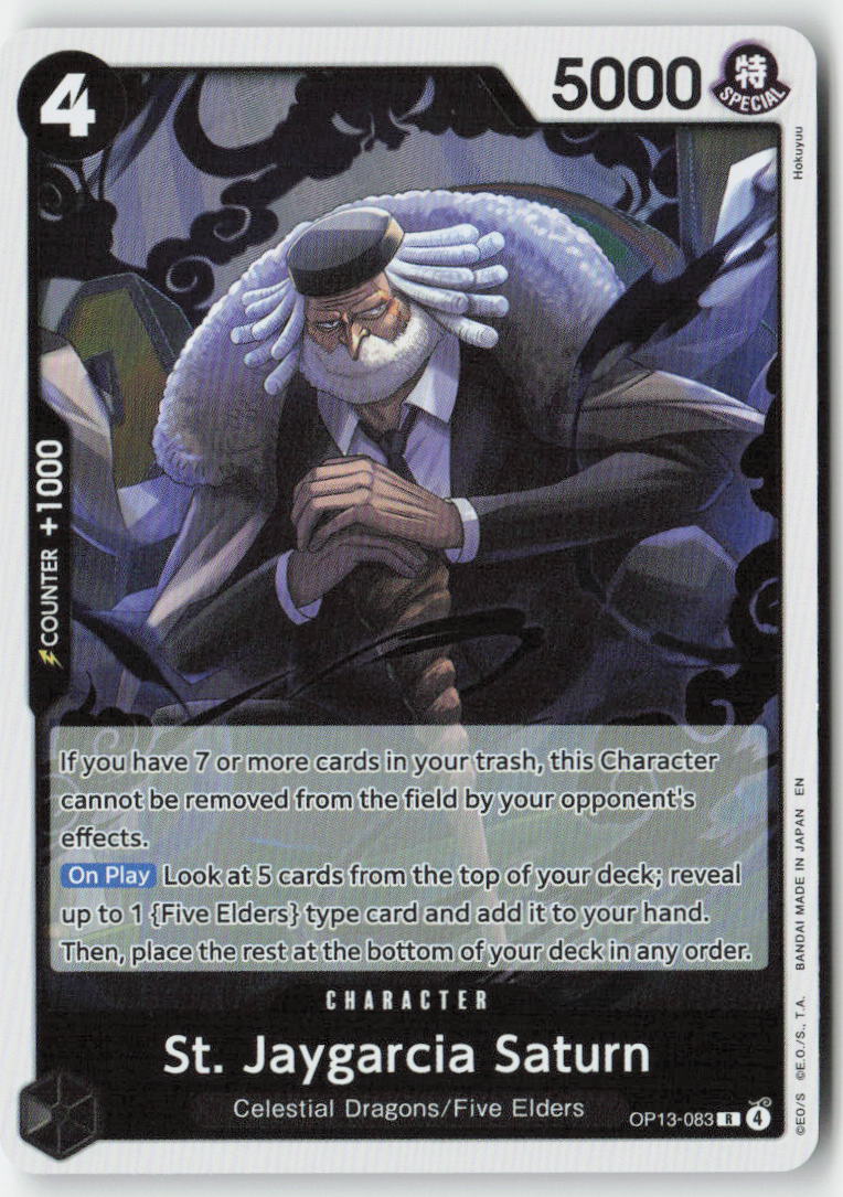 St. Jaygarcia Saturn OP13-083 Foil Rare Lightly Played