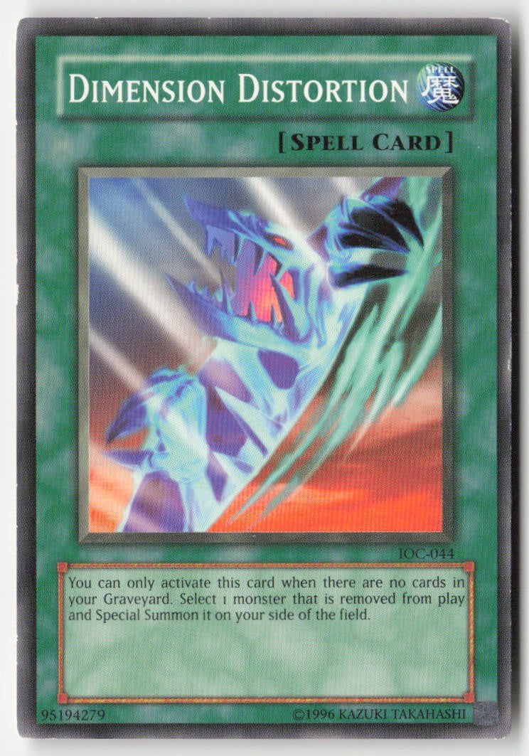 Dimension Distortion IOC-044 Unlimited Common Moderately Played, Front