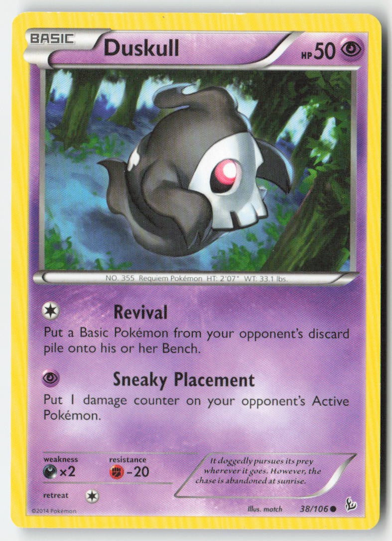 Duskull 38/106 Regular Flashfire Moderately Played