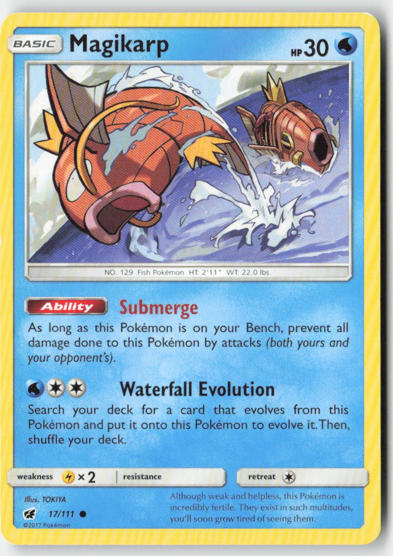 Magikarp 17/111 Regular Crimson Invasion Moderately Played