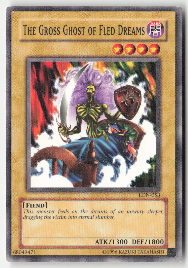 The Gross Ghost of Fled Dreams LON-053 Unlimited Common Moderately Played, Front