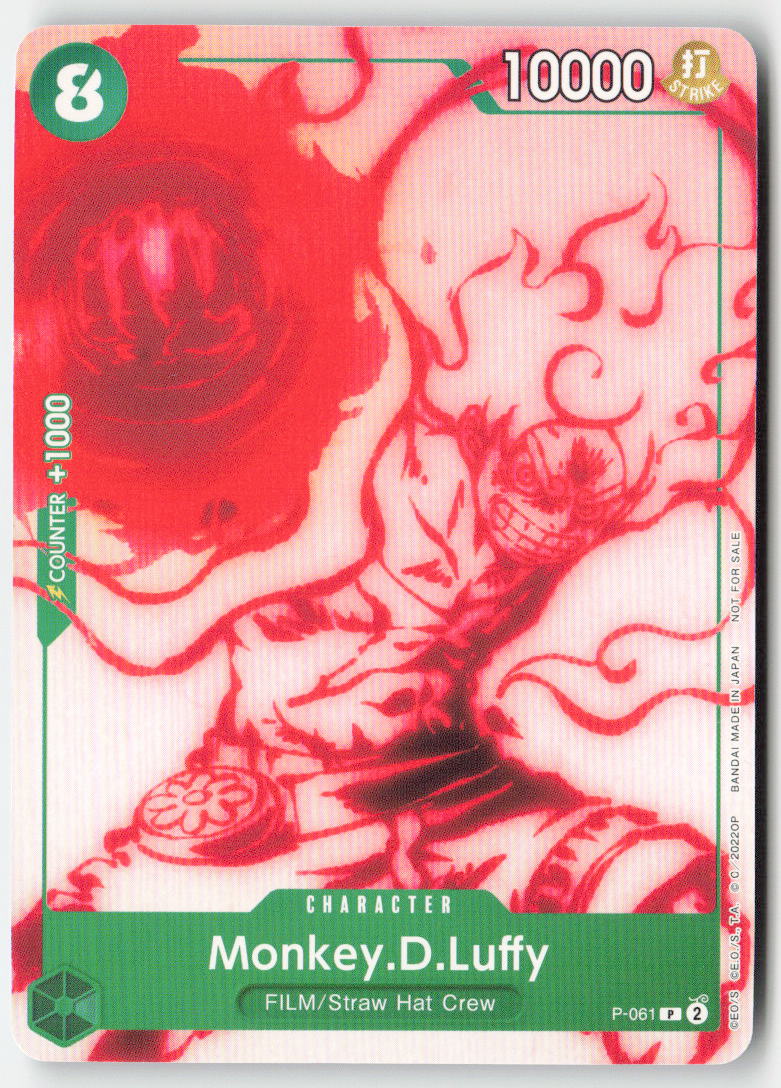 Monkey.D.Luffy (Starter Deck 11: Uta Deck Battle) P-061 Normal Promo Lightly Played