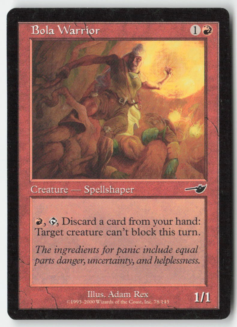 Bola Warrior NEM 78 Common Moderately Played