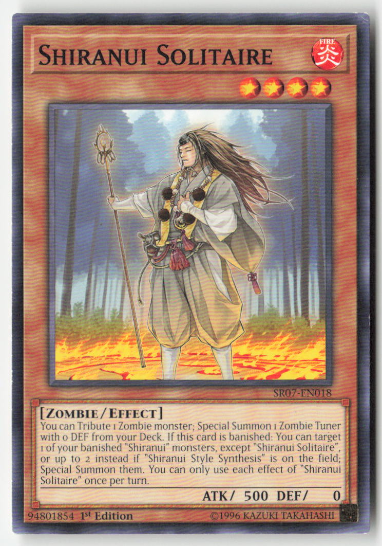 Shiranui Solitaire SR07-EN018 1st Edition Common Moderately Played