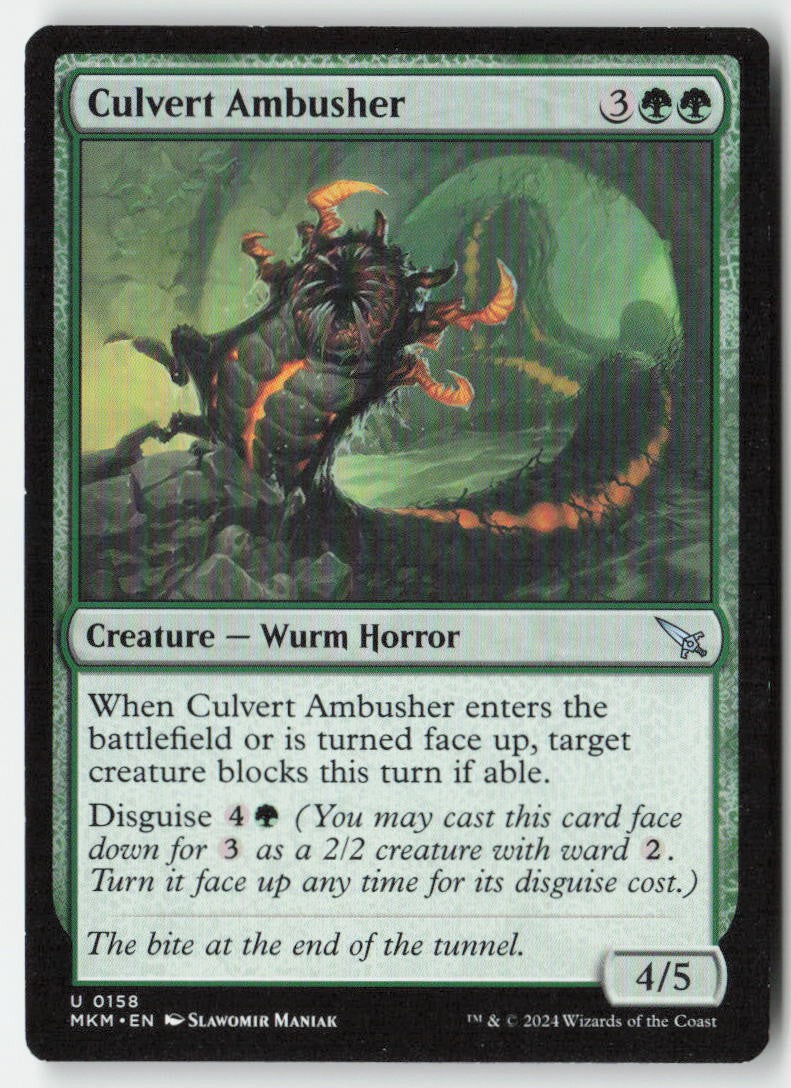 Culvert Ambusher MKM 158 Uncommon Moderately Played