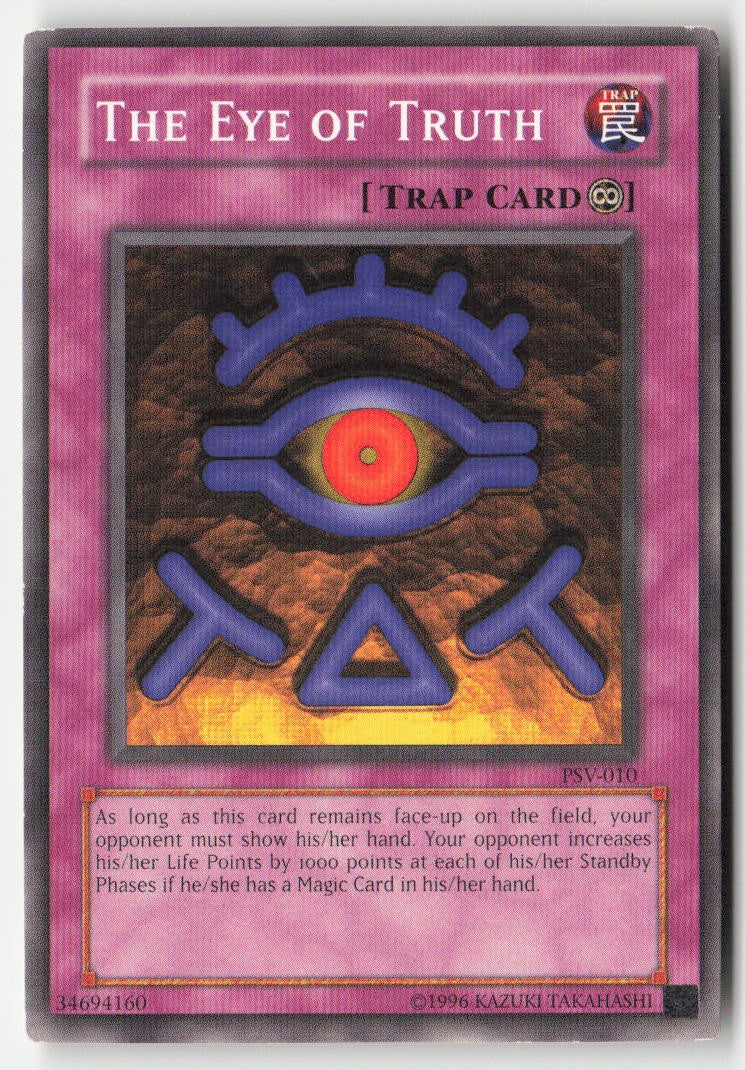 The Eye of Truth PSV-010 Unlimited Common Moderately Played