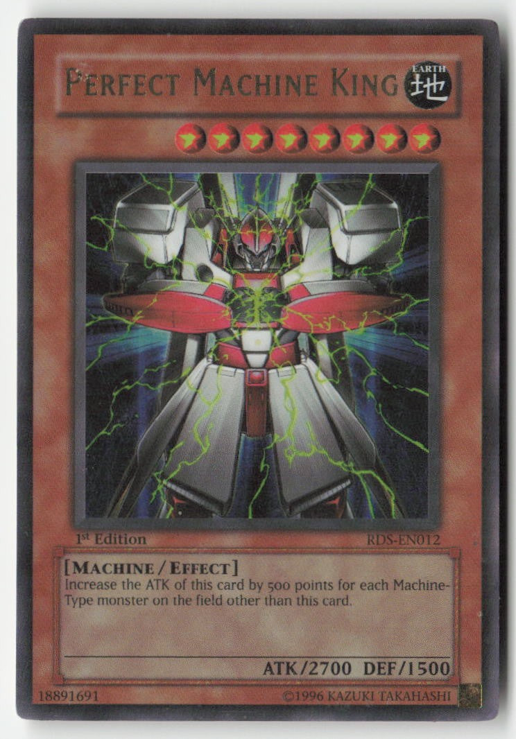 Perfect Machine King RDS-EN012 1st Edition Ultra Rare Moderately Played, Front