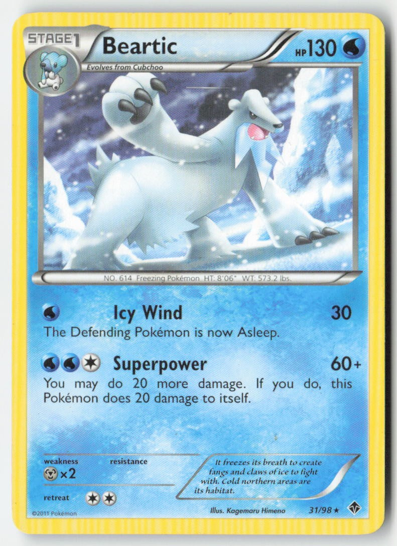 Beartic 31/98 Regular Emerging Powers Moderately Played