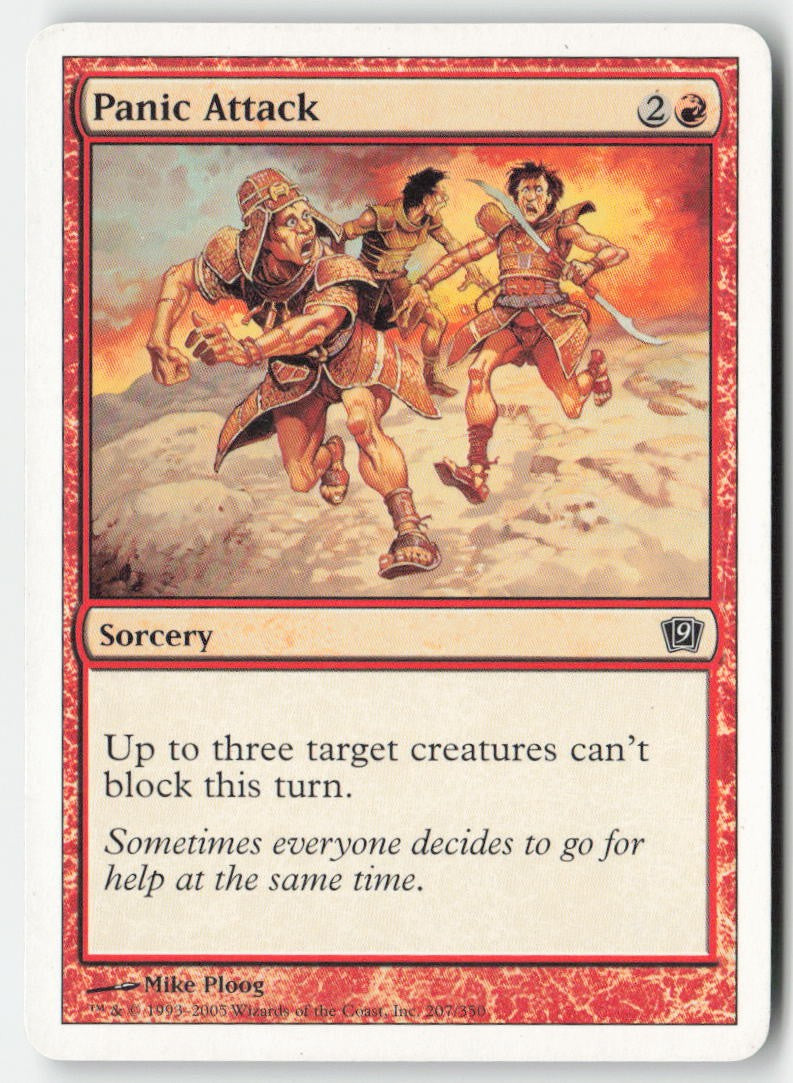 Panic Attack 9ED 207 Common Moderately Played, Front