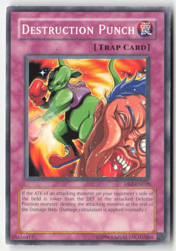 Destruction Punch DB2-EN018 Unlimited Common Moderately Played, Front