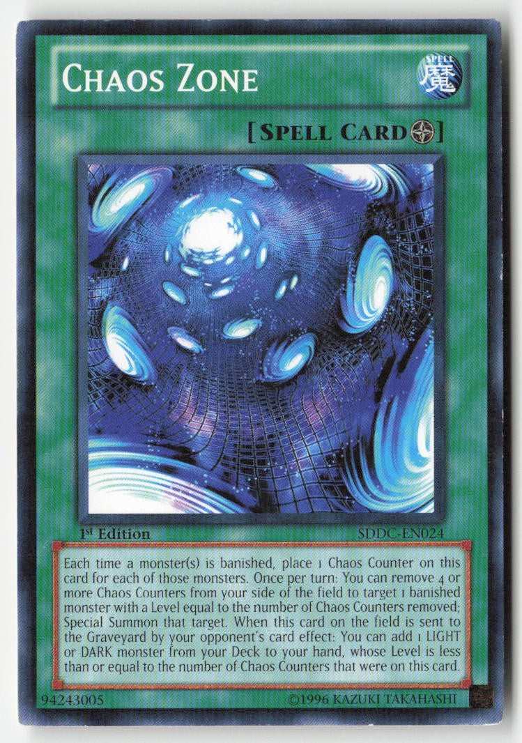 Chaos Zone SDDC-EN024 1st Edition Common Moderately Played