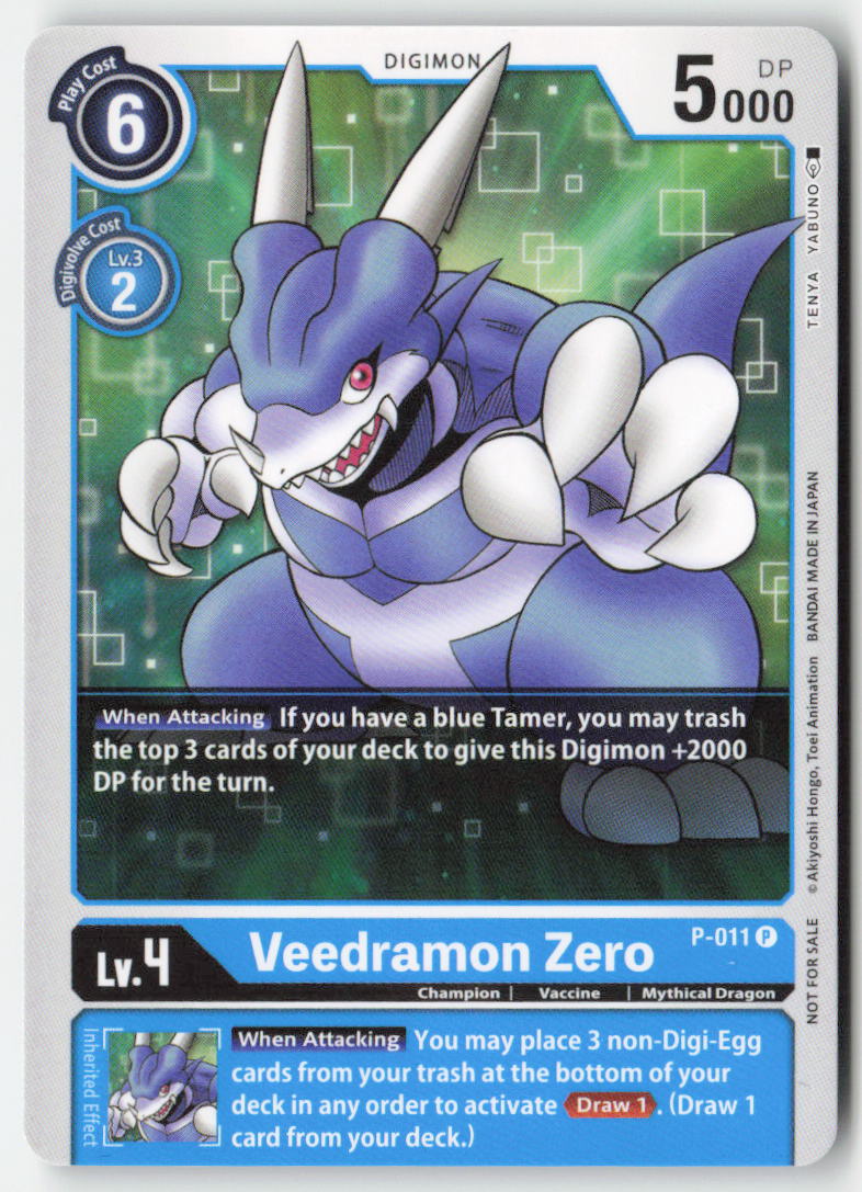 Veedramon Zero (Promo) P-011 Foil Promo Near Mint, Front