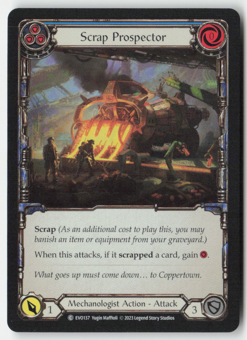 Scrap Prospector (Blue) #EVO137 - Bright Lights - Flesh and Blood - Common - Near Mint