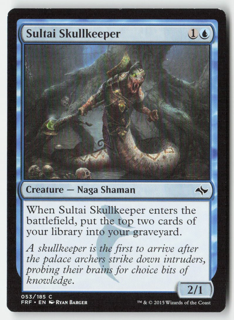 Sultai Skullkeeper FRF 53 Common Moderately Played, Front