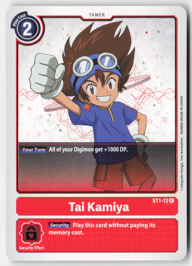 Tai Kamiya ST1-12 Normal Rare Near Mint