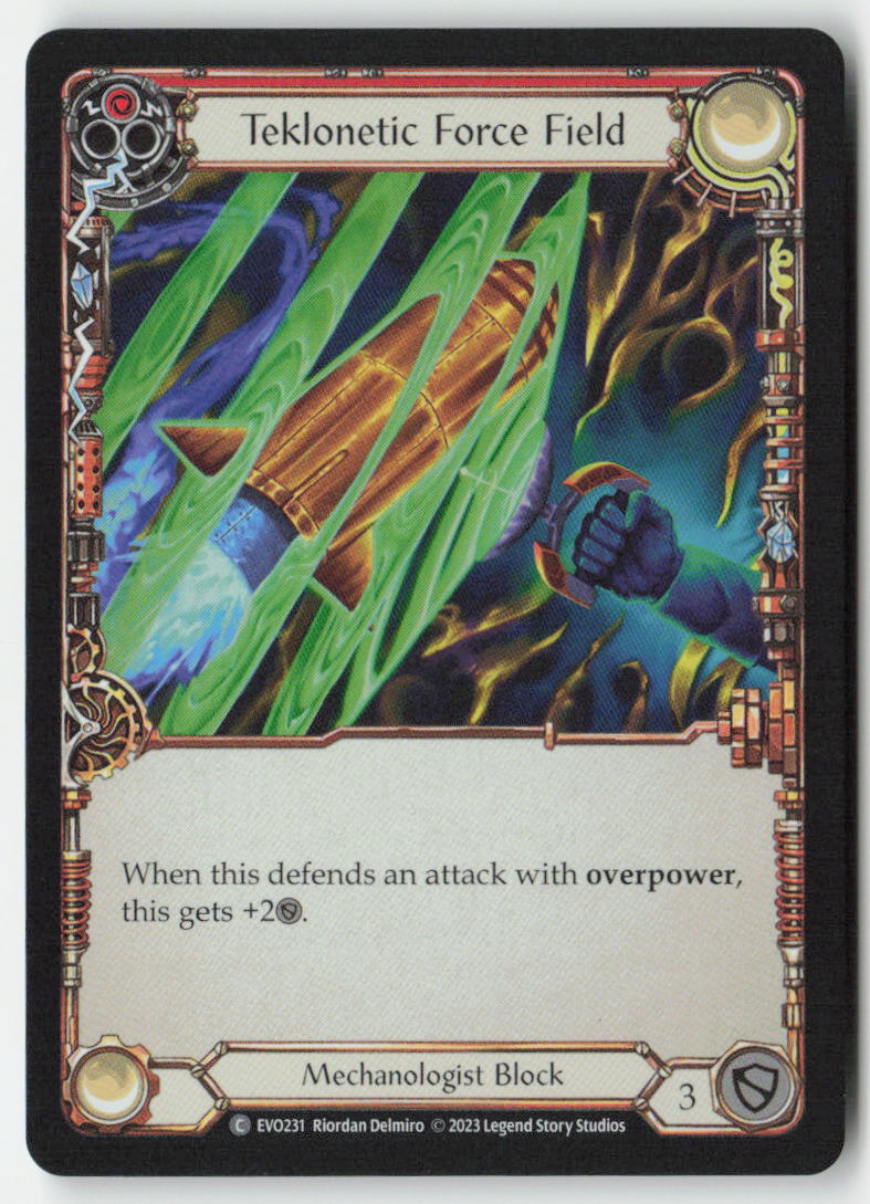 Teklonetic Force Field (Red) #EVO231 - Bright Lights - Flesh and Blood - Common - Near Mint