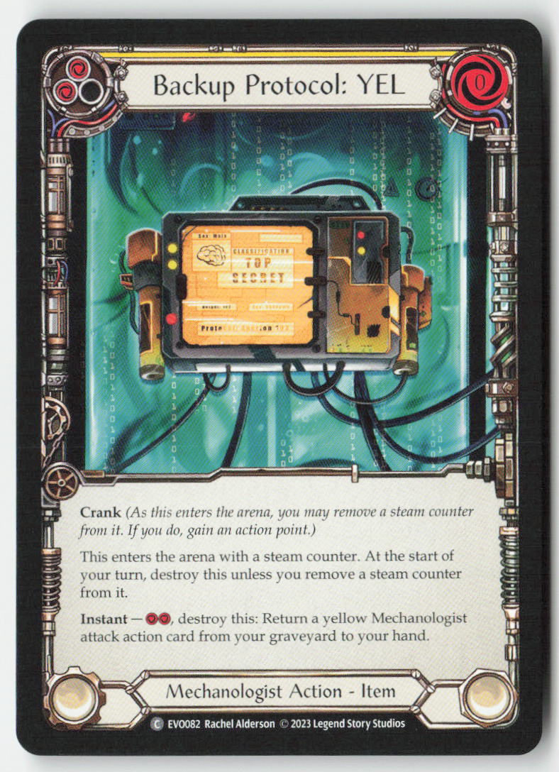 Backup Protocol: YEL #EVO082 - Bright Lights - Flesh and Blood - Common - Near Mint