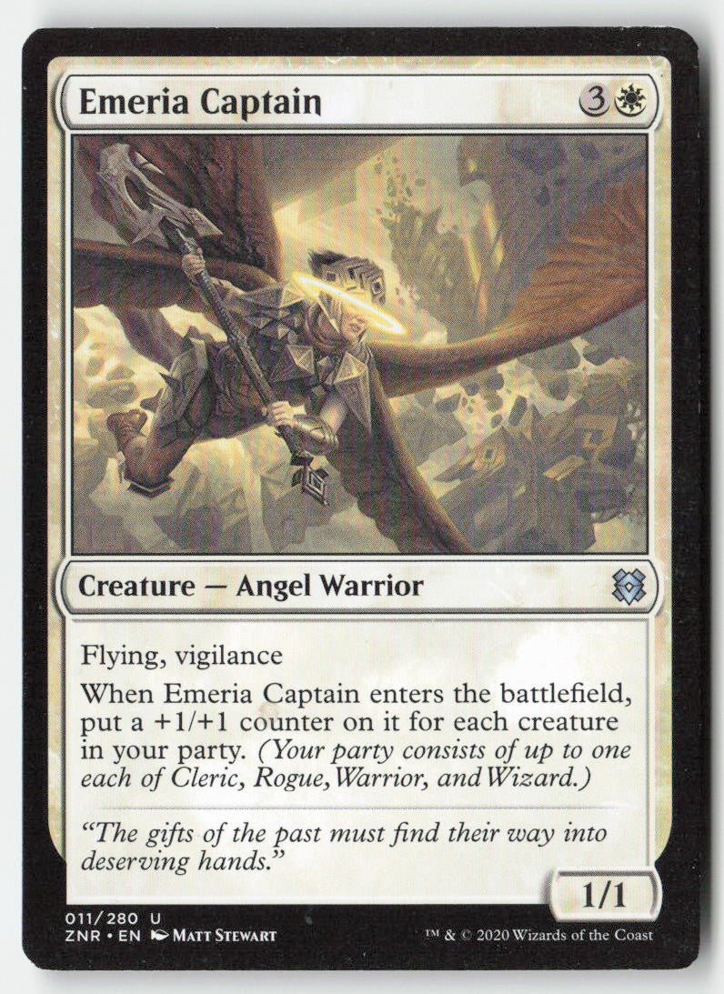 Emeria Captain ZNR 11 Uncommon Moderately Played, Front