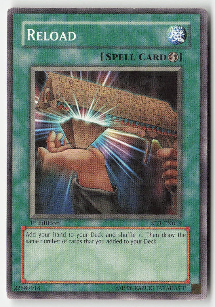Reload SD1-EN019 1st Edition Common Moderately Played, Front