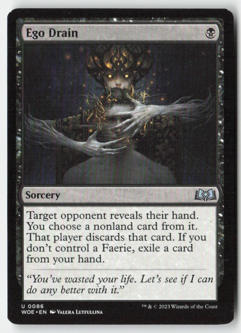 Ego Drain WOE 86 Uncommon Moderately Played